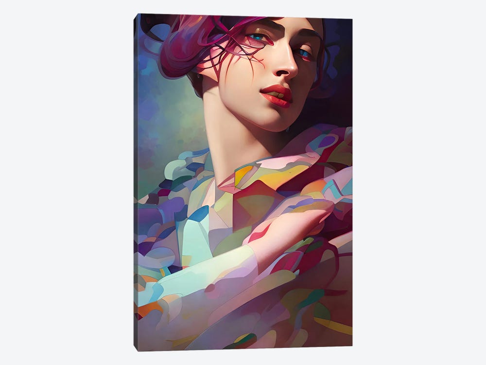 A Woman Kandinsky Would Be Proud Of VII by Alessandro Della Torre 1-piece Canvas Art Print