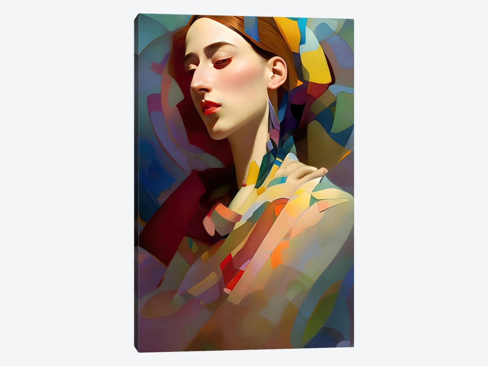 A Woman Kandinsky Would Be Proud Of IX by Alessandro Della Torre 1-piece Canvas Art Print
