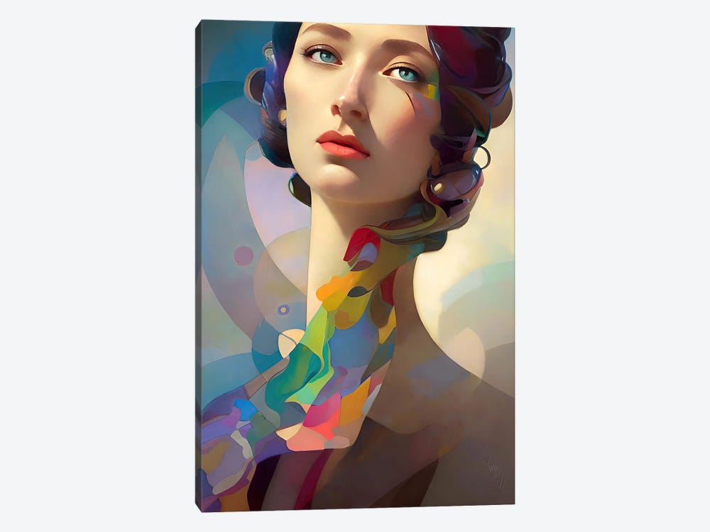 A Woman Kandinsky Would Be Proud Of XI by Alessandro Della Torre 1-piece Canvas Wall Art