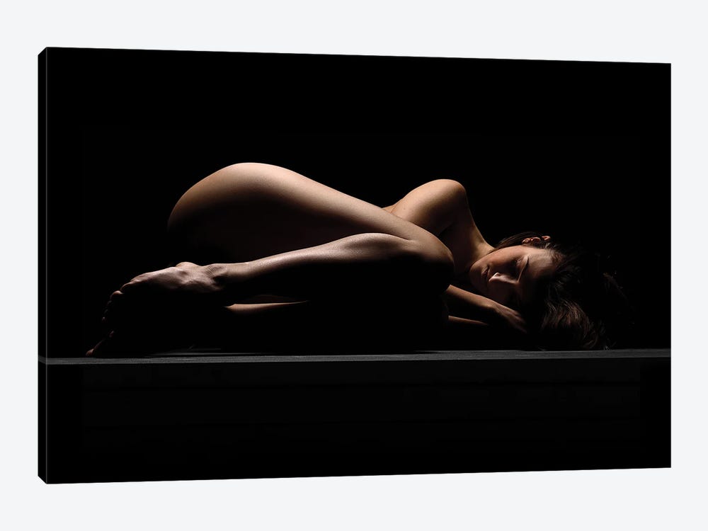 Nude Woman Laying Naked Sleeping And Resting by Alessandro Della Torre 1-piece Canvas Artwork