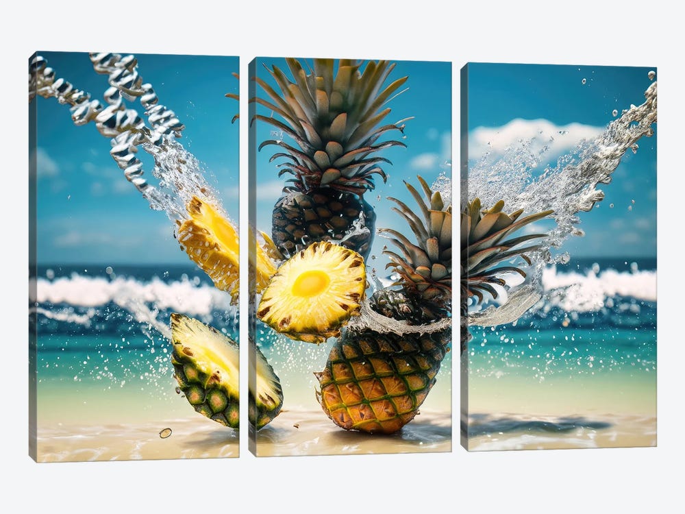Pineapples From Maldive by Alessandro Della Torre 3-piece Art Print