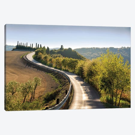 Tuscany Beautiful Italian Road Canvas Print #ADT1471} by Alessandro Della Torre Canvas Print