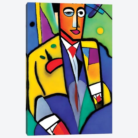 Man In The Syle Of Picasso Canvas Print #ADT1490} by Alessandro Della Torre Art Print