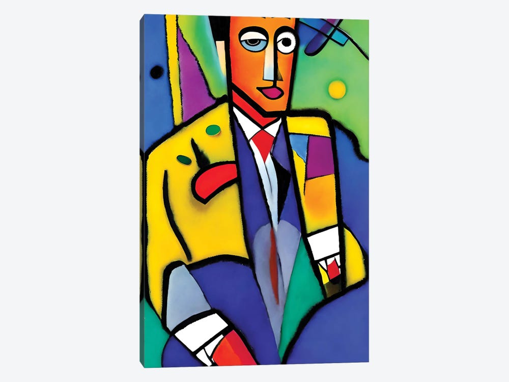 Man In The Syle Of Picasso by Alessandro Della Torre 1-piece Canvas Art