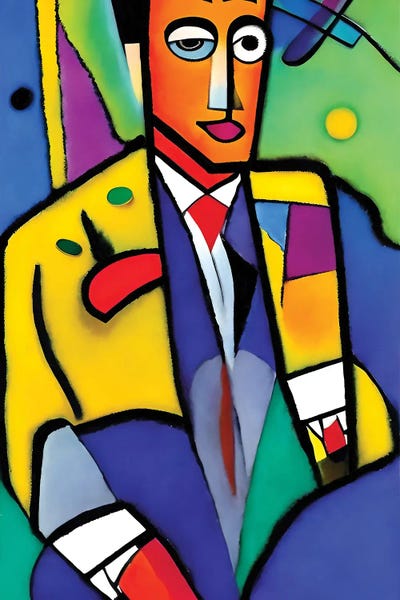 Cubism: Man In The Syle Of Picasso by Alessandro Della Torre