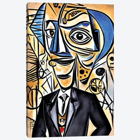 Lawyer In The Syle Of Picasso Canvas Print #ADT1496} by Alessandro Della Torre Canvas Artwork