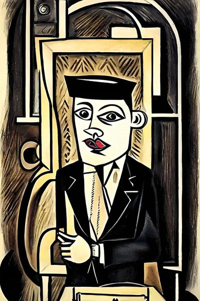 Alessandro Della Torre: A Notary In The Syle Of Picasso by Alessandro Della Torre