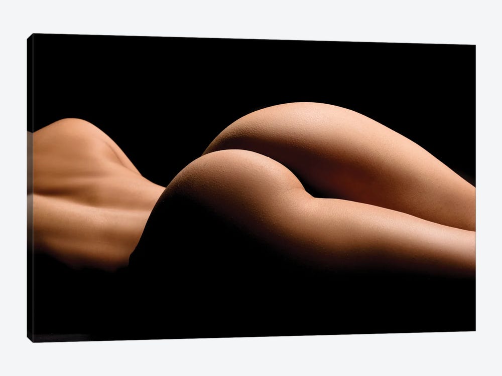 Nude Close Up Of Naked Woman's Ass And Buttocks by Alessandro Della Torre 1-piece Canvas Print