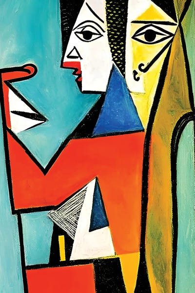 Cubism: Workers In The Syle Of Picasso by Alessandro Della Torre