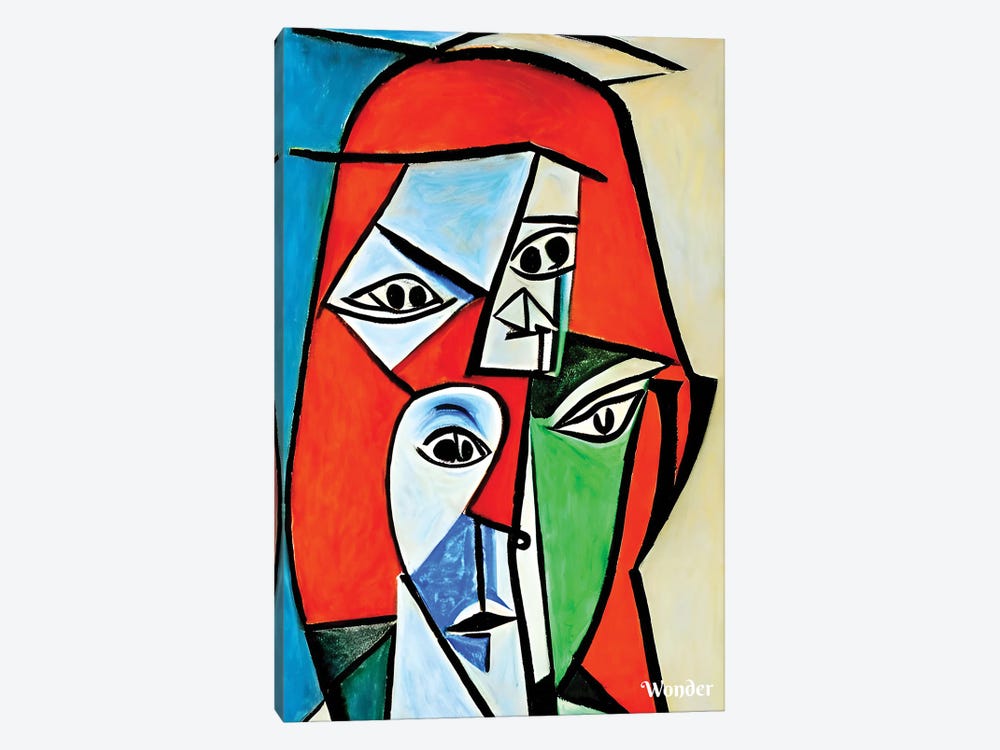 Woman Worker In The Style Of Picasso by Alessandro Della Torre 1-piece Canvas Print