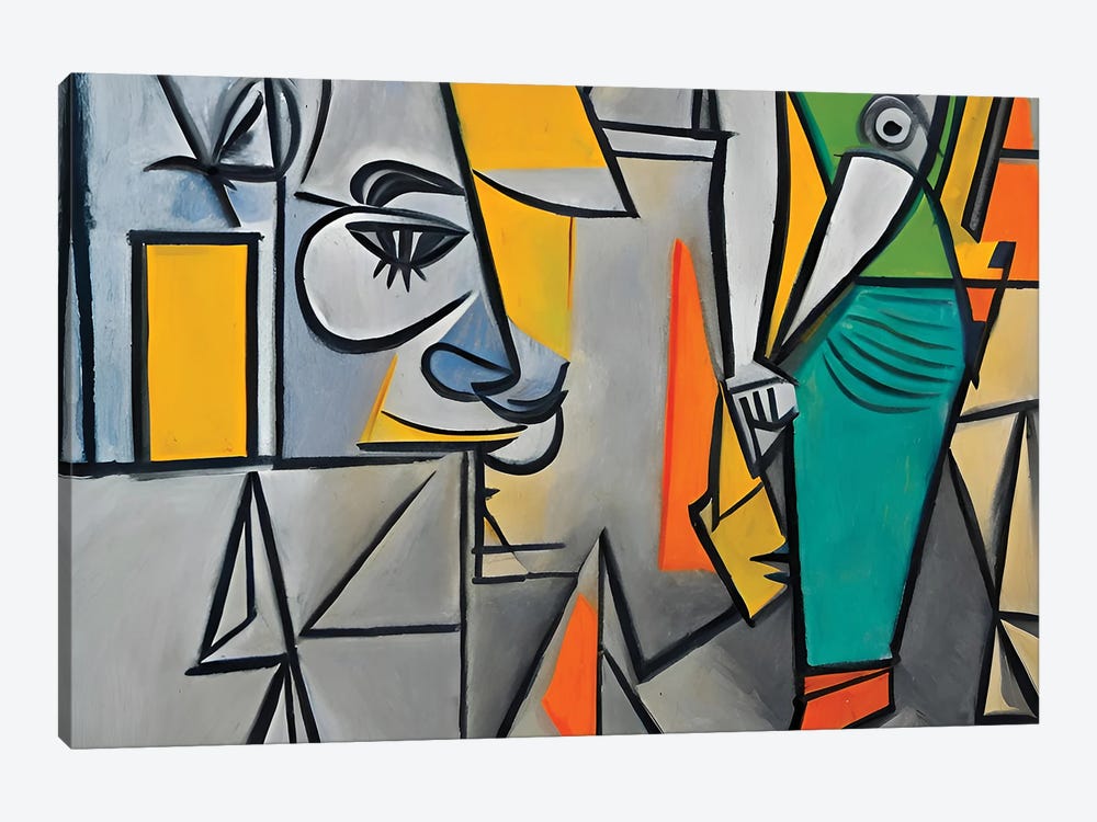 Some Workers In The Style Of Picasso by Alessandro Della Torre 1-piece Canvas Wall Art