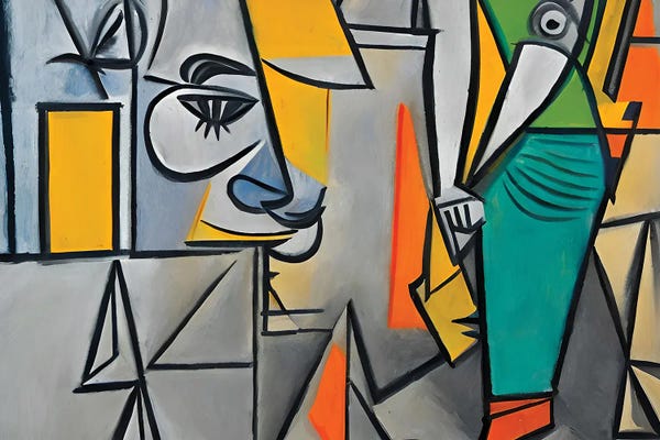 Cubism: Some Workers In The Style Of Picasso by Alessandro Della Torre