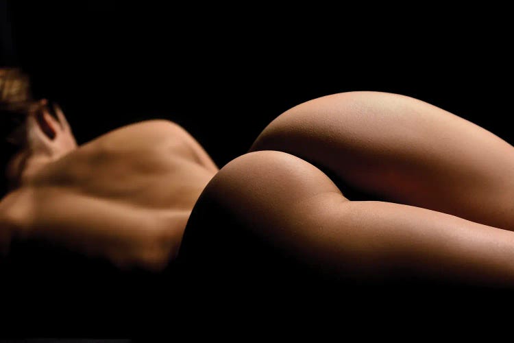 Nude Close Up Of Naked Woman's Ass And Buttocks II