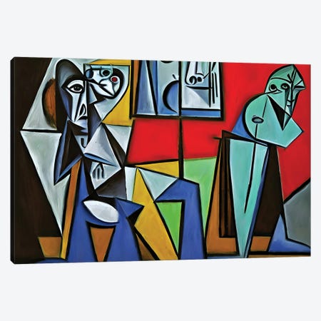 Galleriest In The Style Of Picasso Canvas Print #ADT1516} by Alessandro Della Torre Canvas Art Print