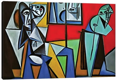 Galleriest In The Style Of Picasso Canvas Art Print - Alessandro Della Torre