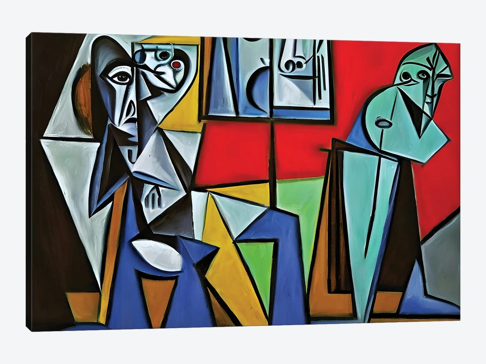 Galleriest In The Style Of Picasso by Alessandro Della Torre 1-piece Canvas Print