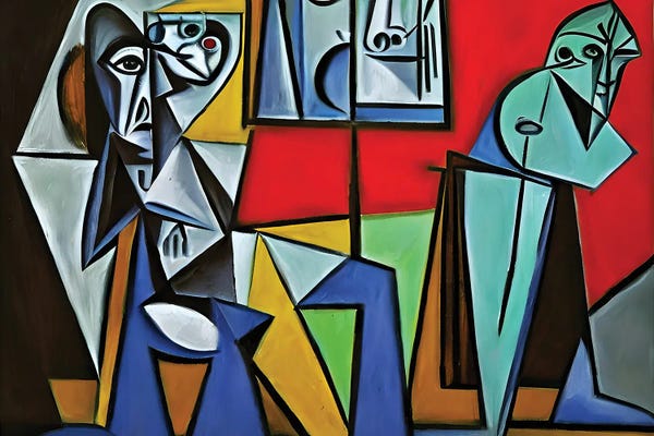 Cubism: Galleriest In The Style Of Picasso by Alessandro Della Torre