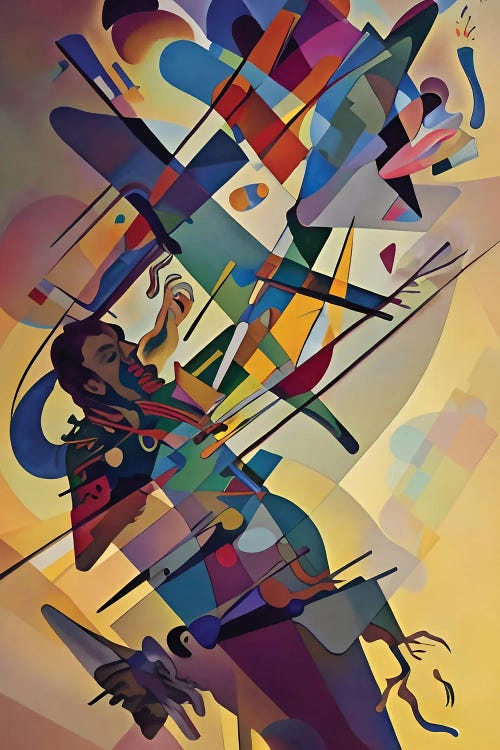 Abstract Paint In The Style Of Kandinsky II