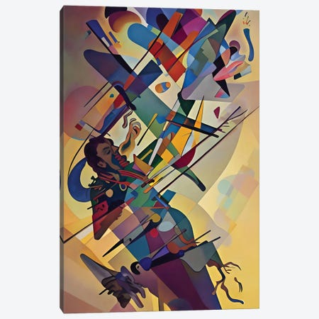 Abstract Paint In The Style Of Kandinsky II Canvas Print #ADT1532} by Alessandro Della Torre Canvas Wall Art