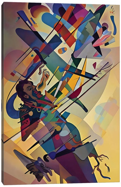 Abstract Paint In The Style Of Kandinsky II Canvas Art Print - Alessandro Della Torre
