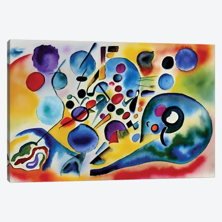 Abstract Paint In The Style Of Kandinsky V Canvas Print #ADT1534} by Alessandro Della Torre Canvas Print
