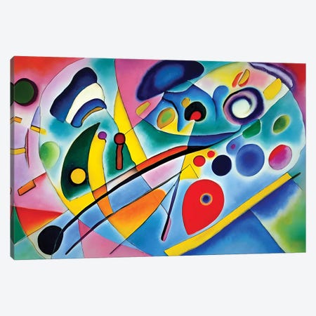 Abstract Paint In The Style Of Kandinsky VI Canvas Print #ADT1536} by Alessandro Della Torre Art Print