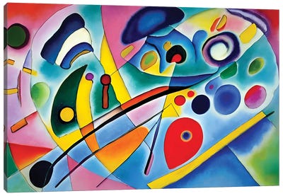 Abstract Paint In The Style Of Kandinsky VI Canvas Art Print - Alessandro Della Torre