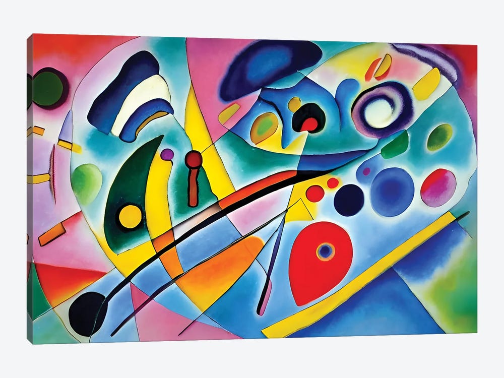 Abstract Paint In The Style Of Kandinsky VI by Alessandro Della Torre 1-piece Art Print