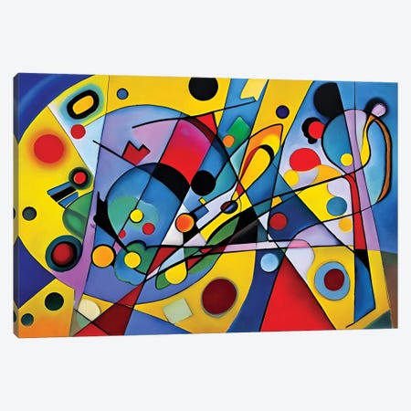 Abstract Paint In The Style Of Kandinsky VII Canvas Print #ADT1537} by Alessandro Della Torre Canvas Art Print