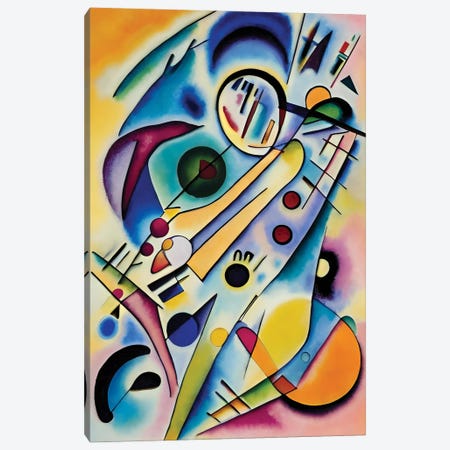 Abstract Painting In The Style Of Kandinsky XI Canvas Print #ADT1541} by Alessandro Della Torre Art Print