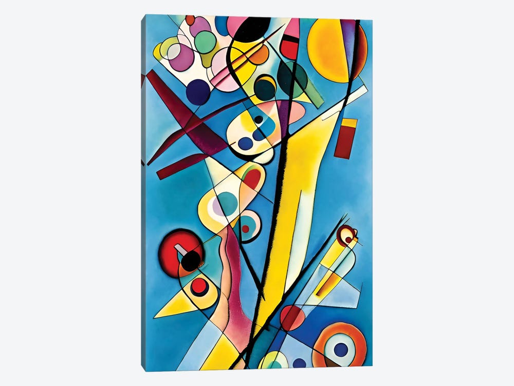 Abstract Painting In The Style Of Kandinsky XVI by Alessandro Della Torre 1-piece Canvas Wall Art