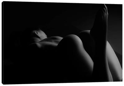 Erotic Black And White Female's Body II Canvas Art Print - Alessandro Della Torre