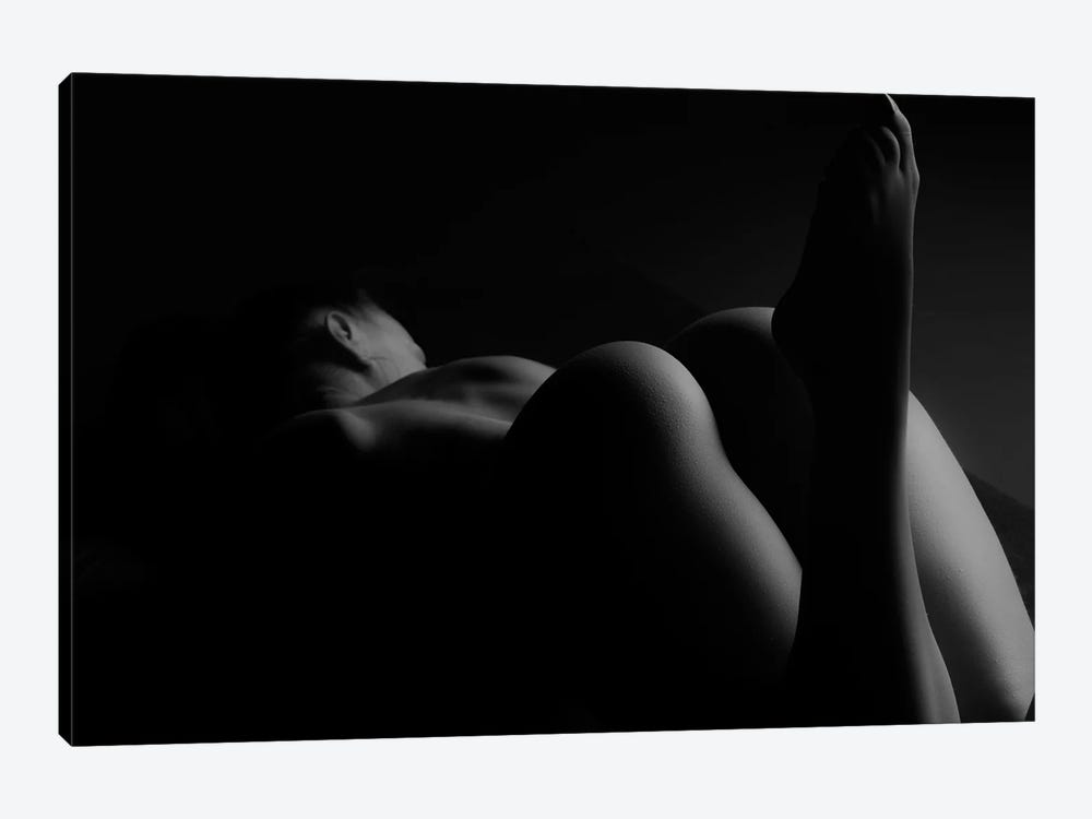 Erotic Black And White Female's Body II by Alessandro Della Torre 1-piece Canvas Art