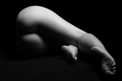 Nude Woman's Buttocks Of Girl Laying Down I by Alessandro Della Torre canvas print