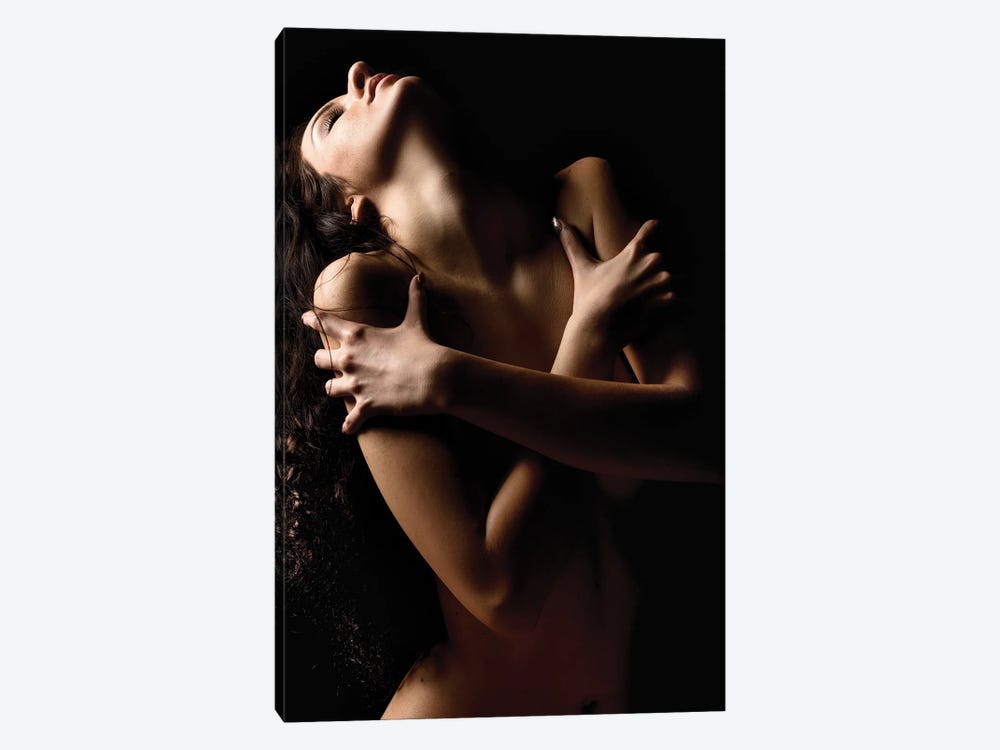 Nude Embracing Sexy Woman Naked And Sensual III by Alessandro Della Torre 1-piece Canvas Print