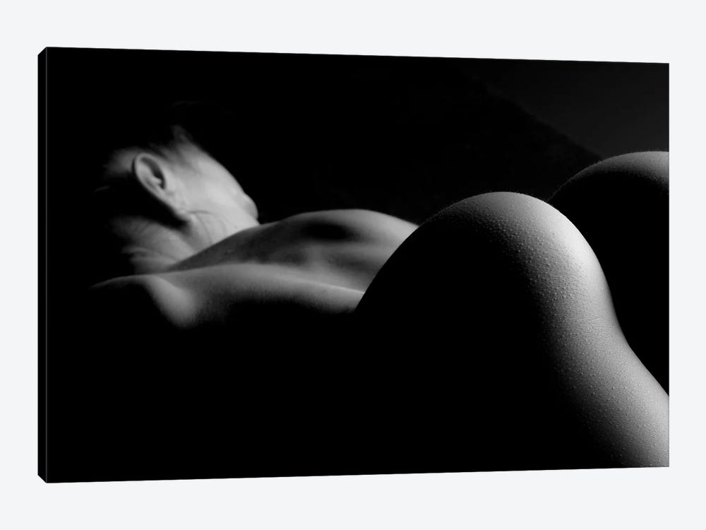 Nude Black And White Erotic Ass And Back Of Woman by Alessandro Della Torre 1-piece Canvas Artwork
