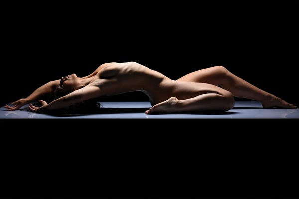 Photography: Fine Art Nude Woman Laying Down Naked I by Alessandro Della Torre