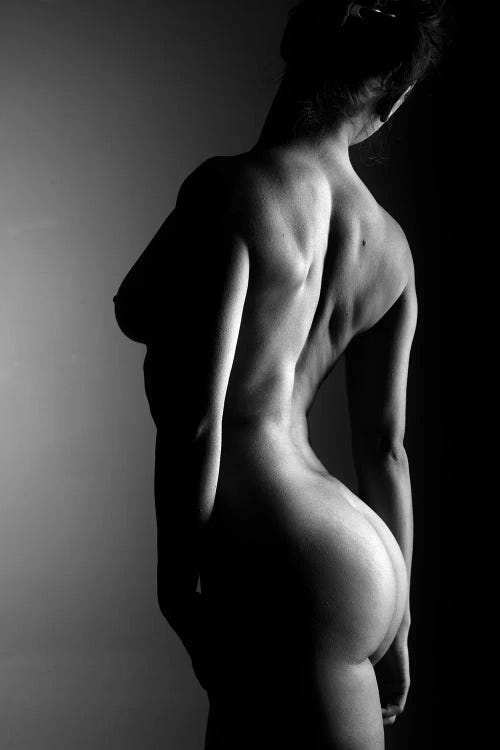 Nude Woman's Buttocks And Back I