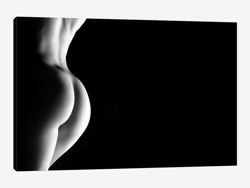 Close Up In Black And White Of A Beautiful Nude Woman's Ass And Back by Alessandro Della Torre 1-piece Canvas Art