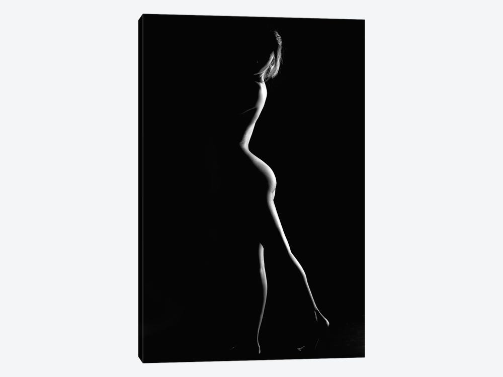 Nude Sensual Woman's Bodyscape Standing Up Naked Sexy by Alessandro Della Torre 1-piece Canvas Print