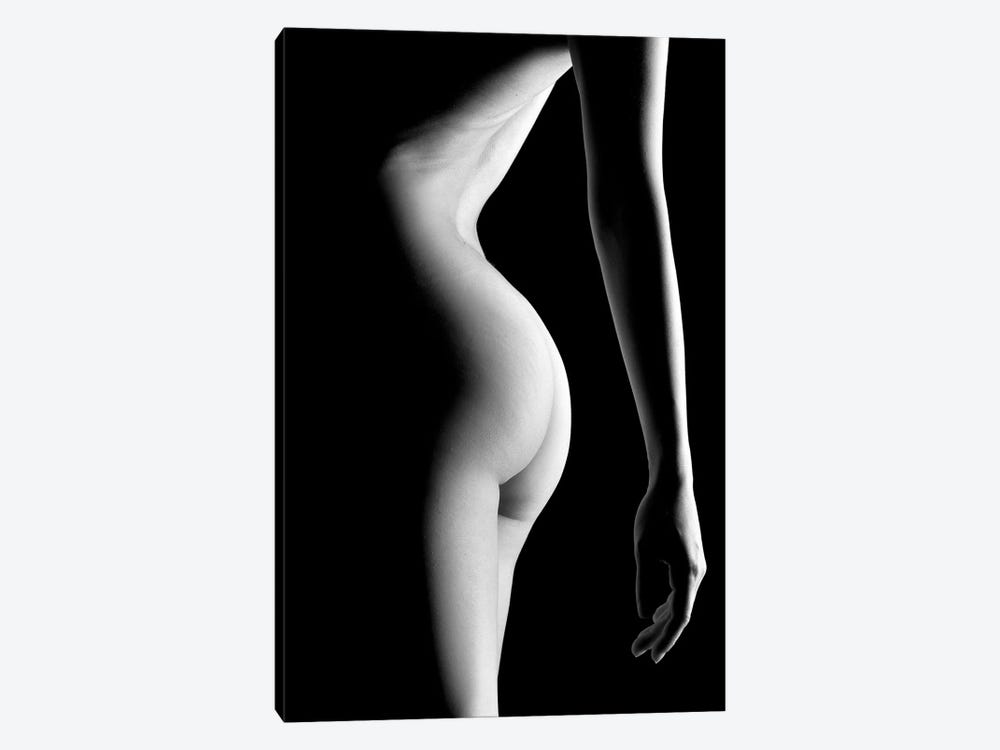 Close Up Of Nude Sensual Woman's Bodyscape Standing Up Naked Sexy by Alessandro Della Torre 1-piece Canvas Art