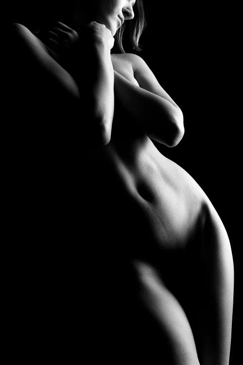 Nude Sensual Woman's Bodyscape Standing Up Naked Sexy III