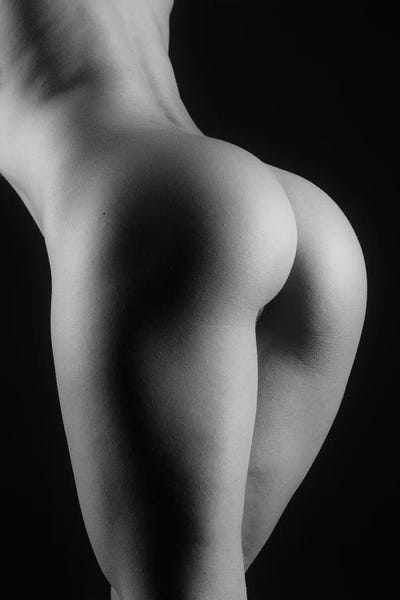 Closeup Of Sexy Nude Ass And Woman's Buttocks by Alessandro Della Torre canvas print