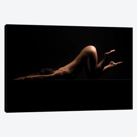 Nude Woman Laying Down With Booty Up II Canvas Print #ADT34} by Alessandro Della Torre Canvas Artwork