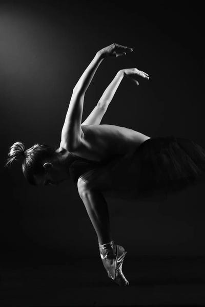 Action Shots: Classic Ballerina Dancer In Ballet Tutu Dress Classical Posing VI by Alessandro Della Torre