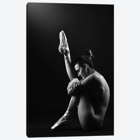 Classic Ballerina Dancer In Ballet Tutu Dress Classical Posing VIII Canvas Print #ADT355} by Alessandro Della Torre Canvas Print