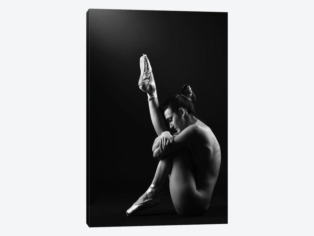 Classic Ballerina Dancer In Ballet Tutu Dress Classical Posing VIII by Alessandro Della Torre 1-piece Canvas Print