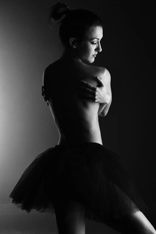 Classic Ballerina Dancer In Ballet Tutu Dress Classical Posing XI