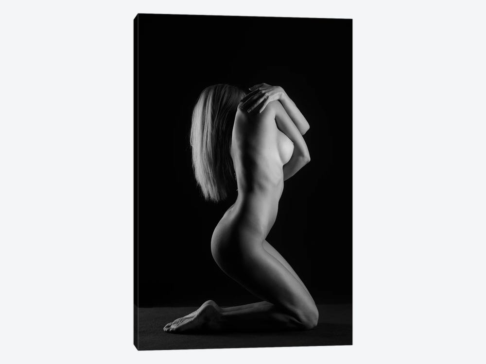 Yound Nude Woman Sexy Naked In Bodyscape V by Alessandro Della Torre 1-piece Canvas Artwork