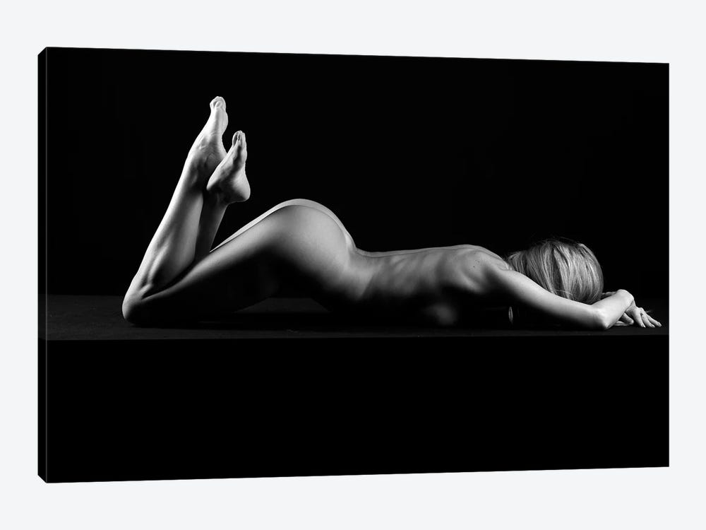 Nude Laying Down Woman Naked Bodyscape by Alessandro Della Torre 1-piece Canvas Artwork